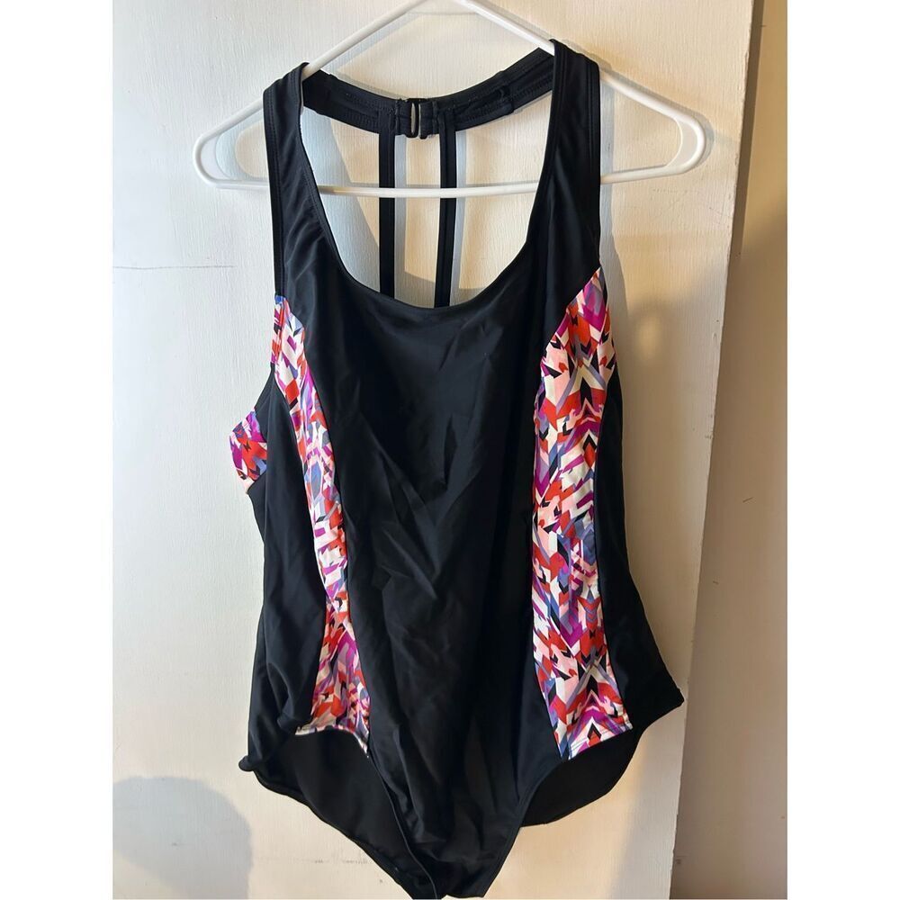 3x Catalina swimsuit black‎ (stretched out) 22w-24w